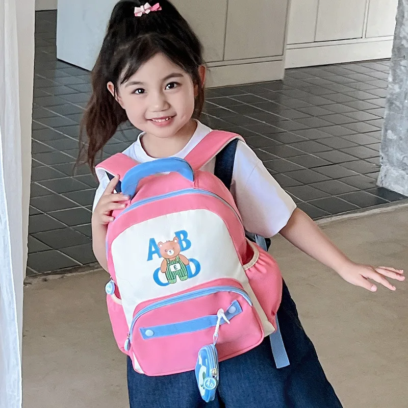 

Children's Backpack Girls Boys Kindergarten Outdoor Fashionable Double Shoulder Bag Personalized School Bag Kids Travel Pack
