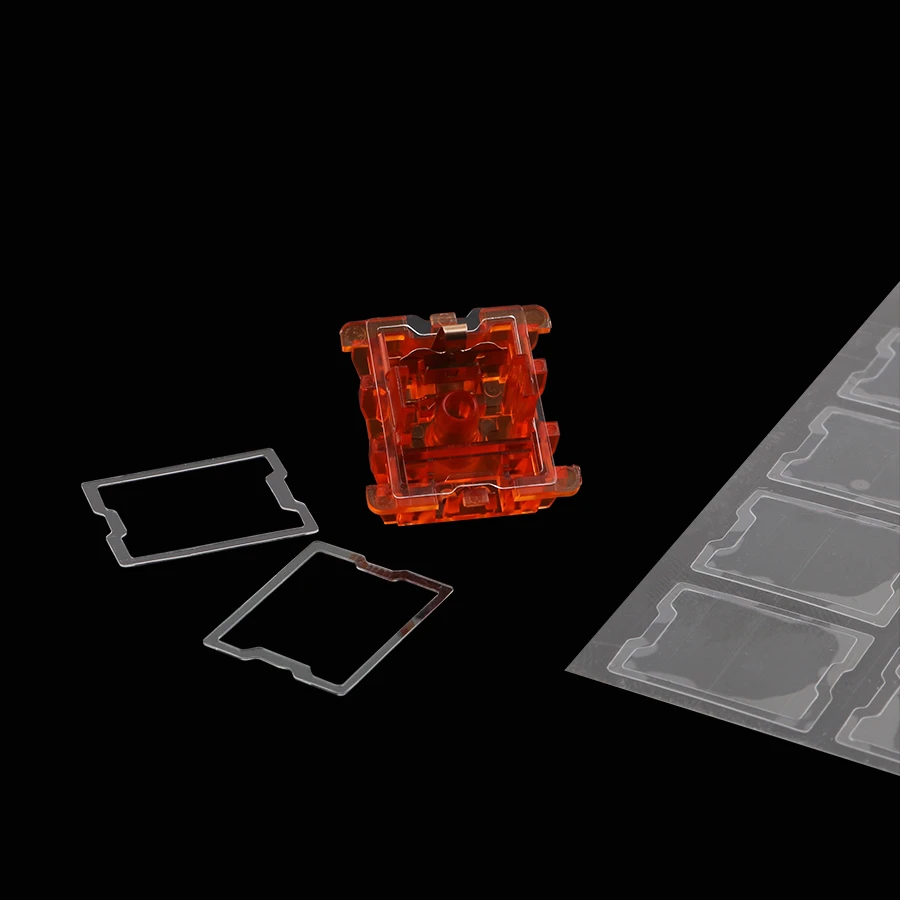 120pcs/pack Switch Film For Mechanical Keyboard Cherry MX Switches 0.18mm PORON / PC / TPU Material Keyboard Switch Film
