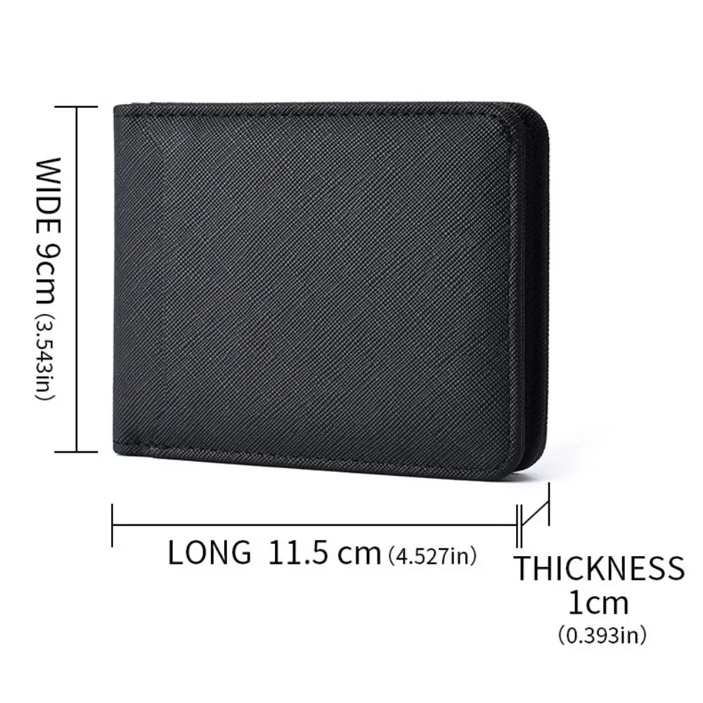 Novo couro do plutônio retro carteira masculina ultra fino leve vários bolsos macio fino carteira clipe de dinheiro cartão de crédito