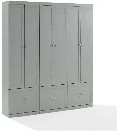 

Harper 3-Piece Entryway Set with 3 Pantry Closets, Gray