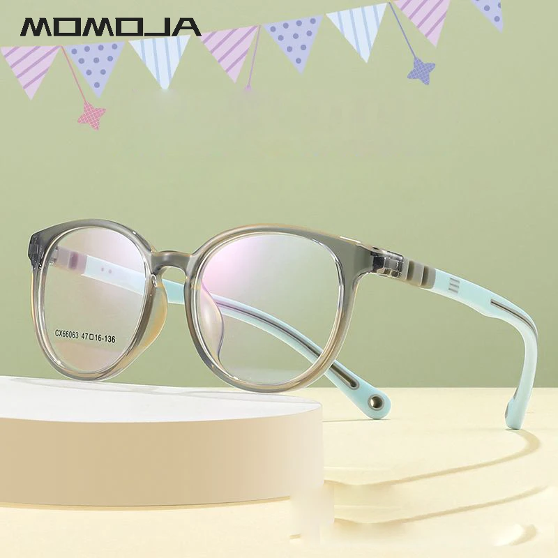 

MOMO New Fashion Ultra Light TR90 Silicone Eyewear Optical Prescription Glasses Frame Boys And Girls Eyeglasses Children 66063