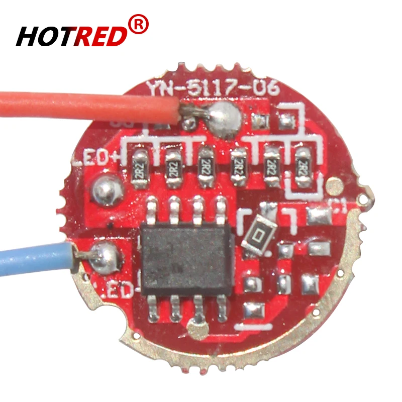 Latarka LED 5W Stałoprądowy sterownik Wejście 3-4.2V Wyjście 3-3.7V 17mm20mm Średnica 1 Tryb 5 Tryb Dla 5W LED XPGG2 LG3535 XTE