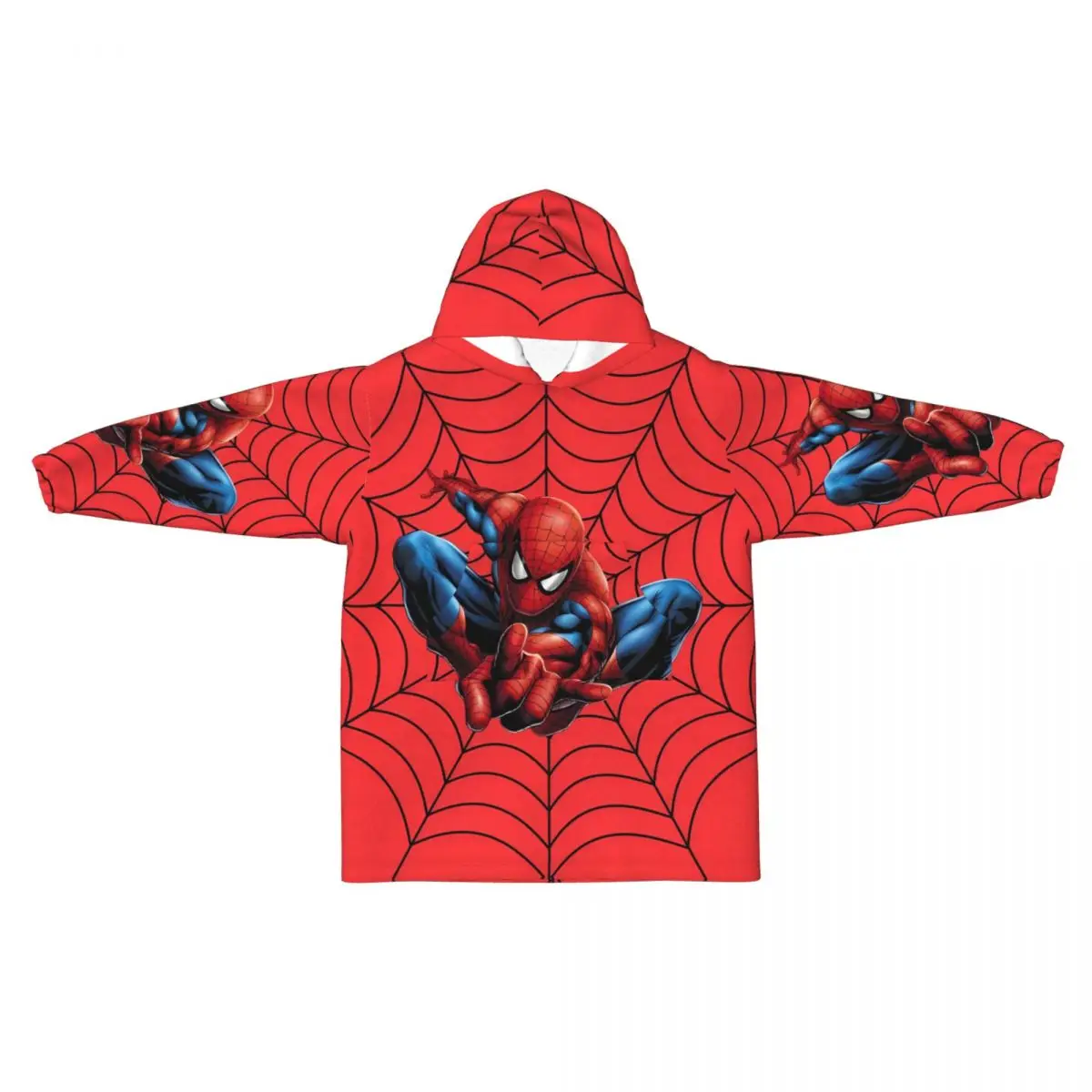 

Spider Man Blanket Hoodie Sweatshirt Wearable Blanket Pajamas for Kids