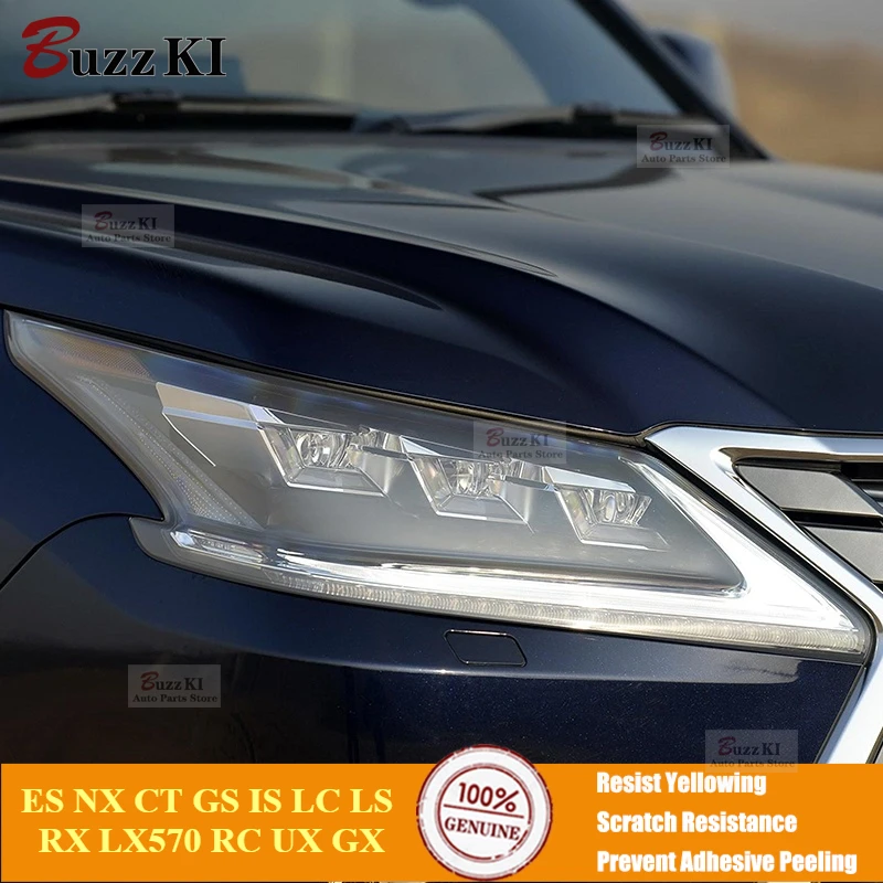 

For Lexus ES NX CT GS IS LC LS RX LX570 RC UX GX Accessories Car Front Light Transparent TPU Sticker Headlight Protective Film