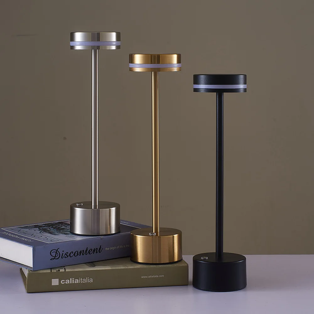 Side-emitting I-shaped USB Rechargeable Desk Lamp, Night Light & Ambience Light