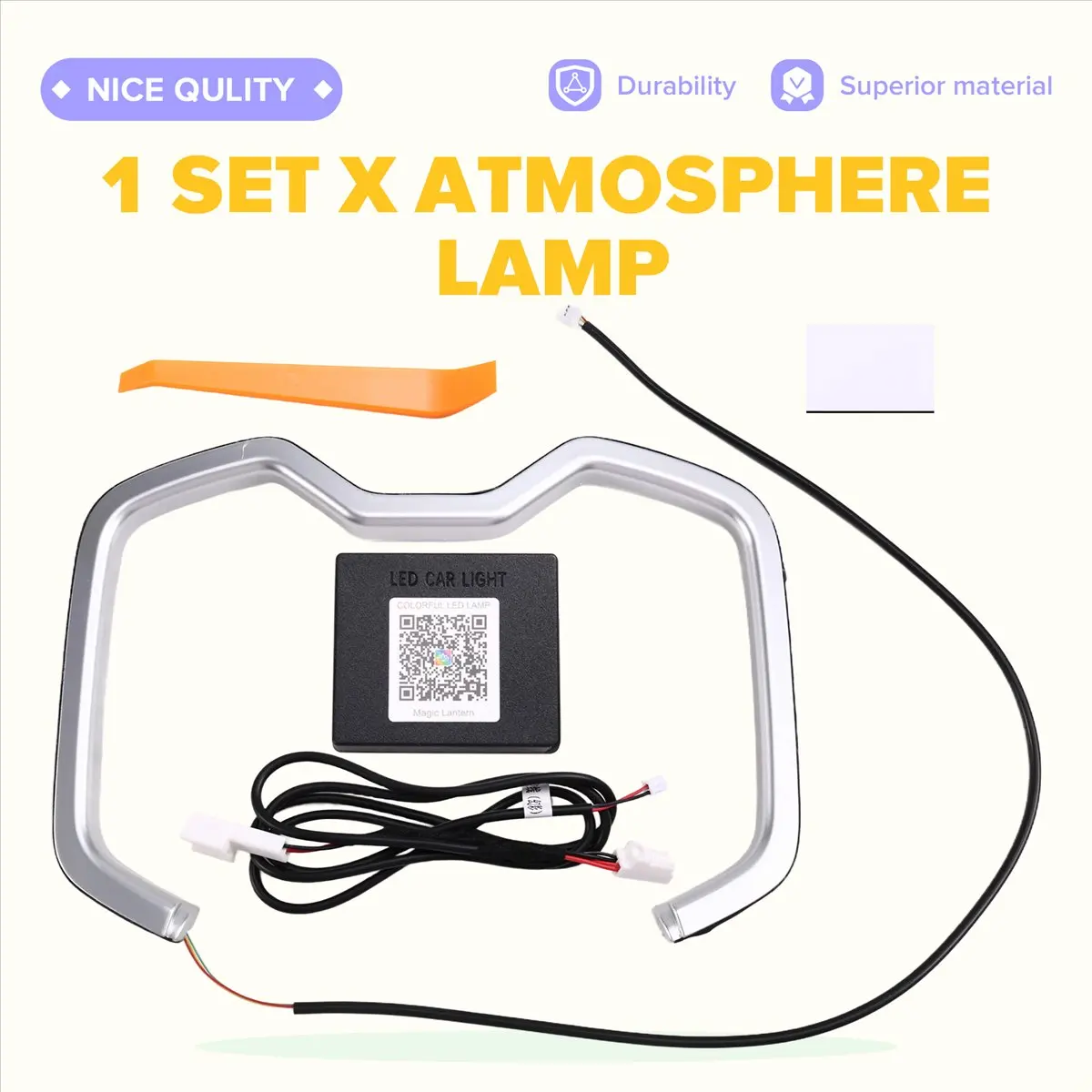 Stable- LED Car Interior Cup Holder Light for Toyota RAV4 XA50 2019-2024 Decorative Atmosphere Lamp 64 Colours