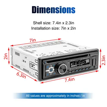 8 最佳銷售 附CD播放器的安卓車上音響 - №8