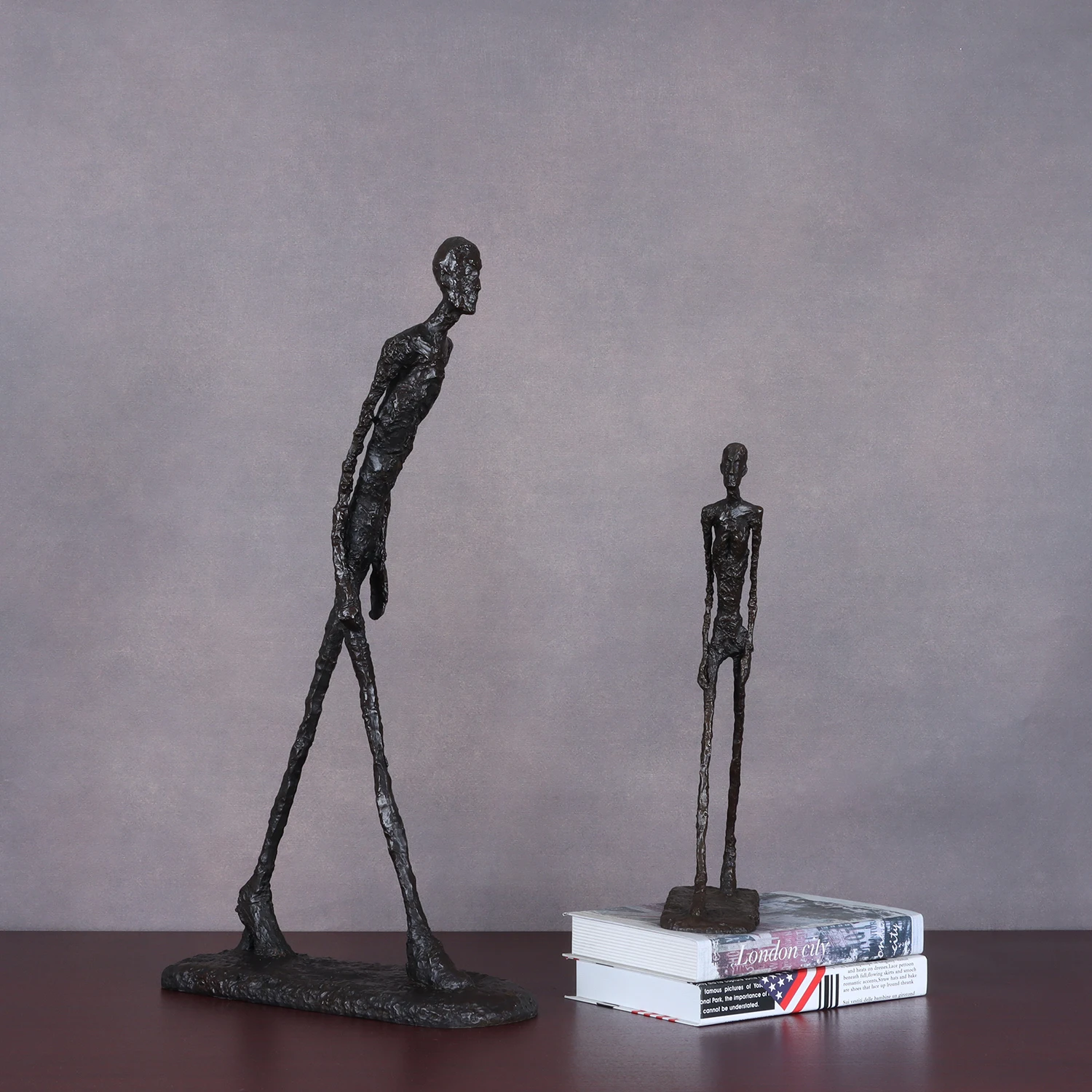 Giacometti Sculpture Bronze Walking Man Statue Replica Famous Abstract Skeleton Collection Copper Figurine Art Crafts Home Decor - Image 4