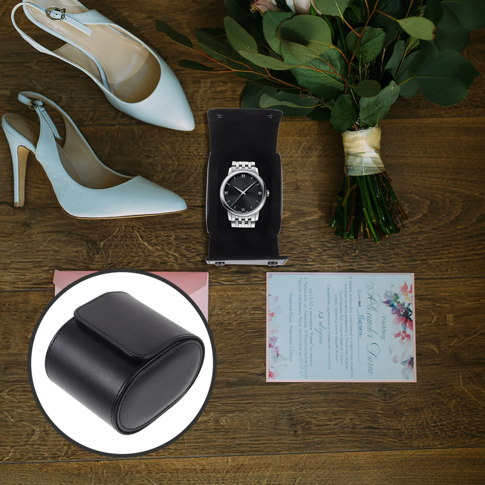 

Single Watch Storage Case for Men Women Business Travel Organizer Portable Watch Box Gift Packaging Sleek Design