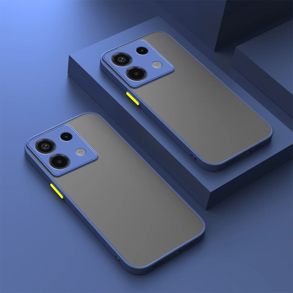 Stoßfeste Stoßstangenhülle für Xiaomi Redmi Note 13 12 Pro Plus 5G Note 12S Redmi 12C 13C 4G Matte Silikon-Telefonabdeckung – Detail 8