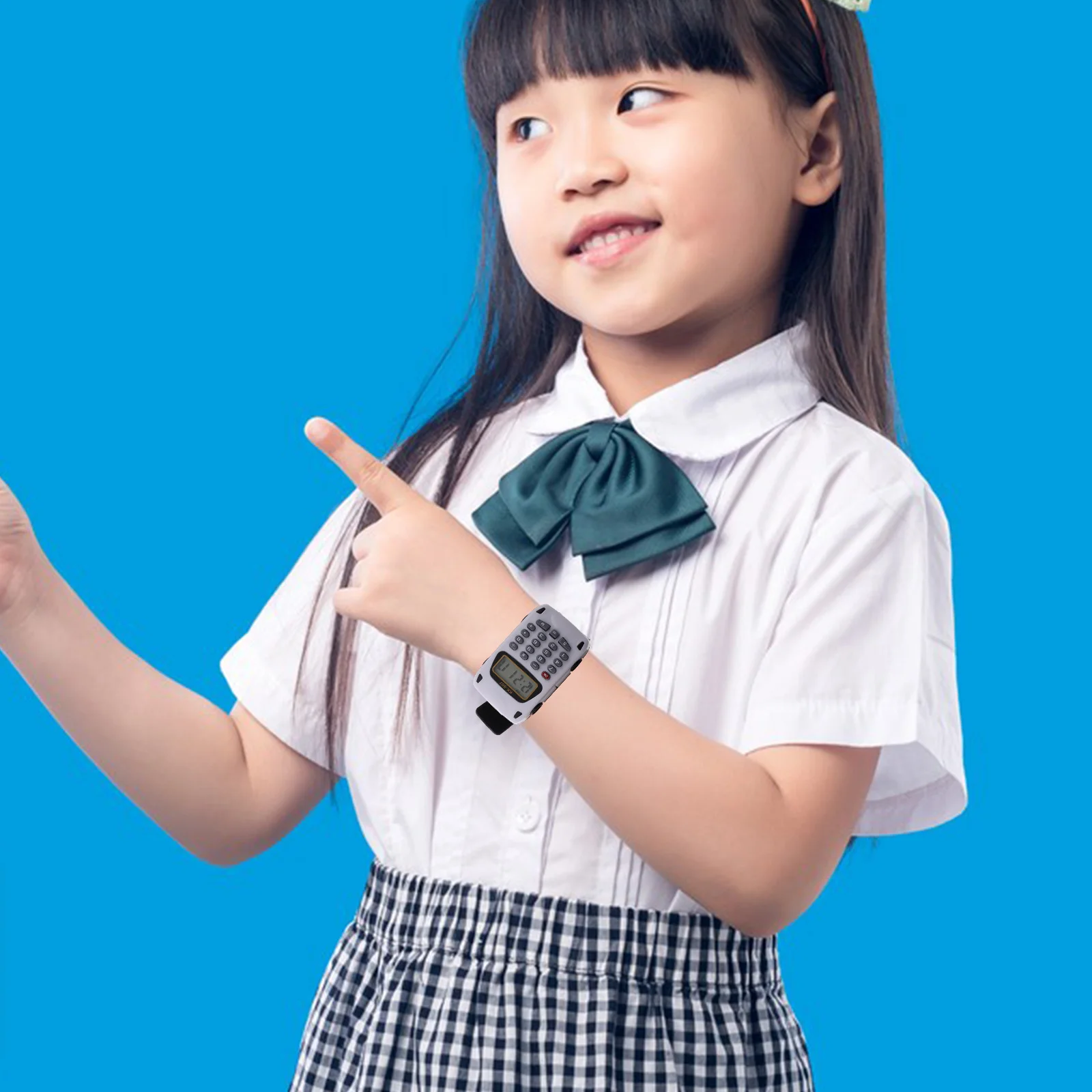 Reloj con calculadora Digital para niños, reloj de pulsera multifunción portátil con pantalla clara, reloj educativo de matemáticas para uso escolar, 2 uds.