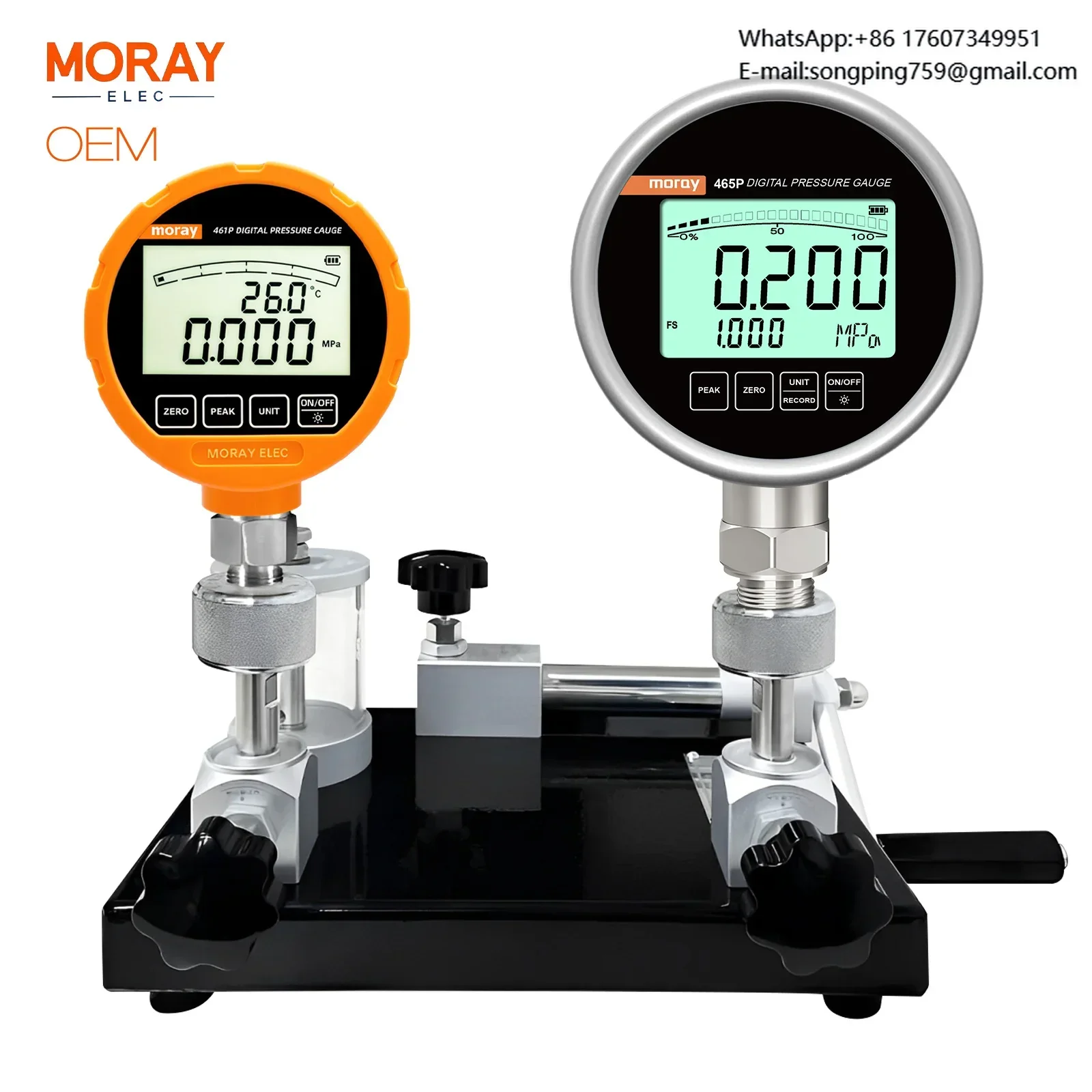 Moray ME465P High Accuracy BLE Wireless Measurement Manometer Hydraulic Pressure Transmitter Pressure Gauges