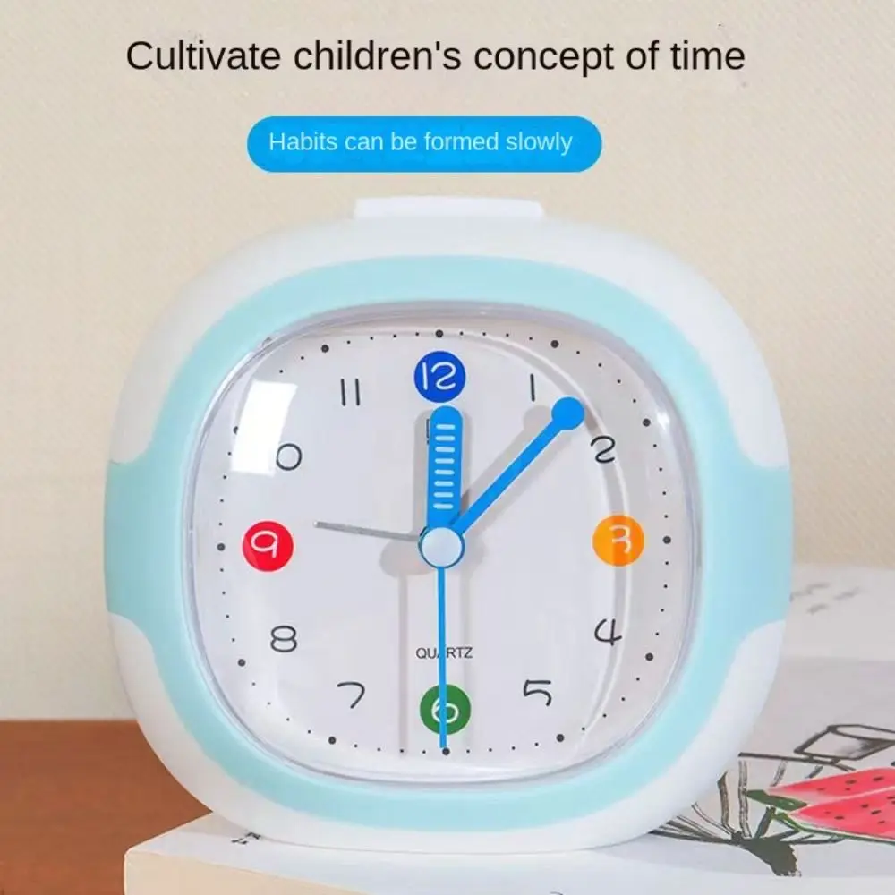Mute Silent Alarm Clock with Night Light Anti-drop Children Desktop Clock Time Management Self-discipline Tabletop Clock Bedside