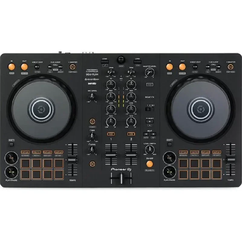 (NEW DISCOUNT) Pioneer DJ DDJ-FLX4 2-deck Rekordbox and Serato DJ Controller - Graphite 19 orders