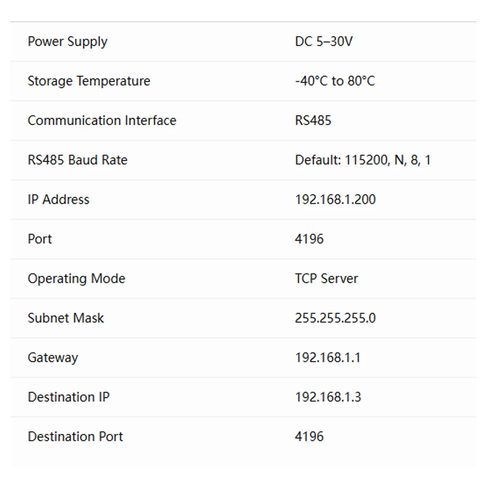 FTX-T471 Serial Server RS485 To Ethernet Modbus RTU Gateway TCP IP Serial Port Transparent Transmission DC5-30V