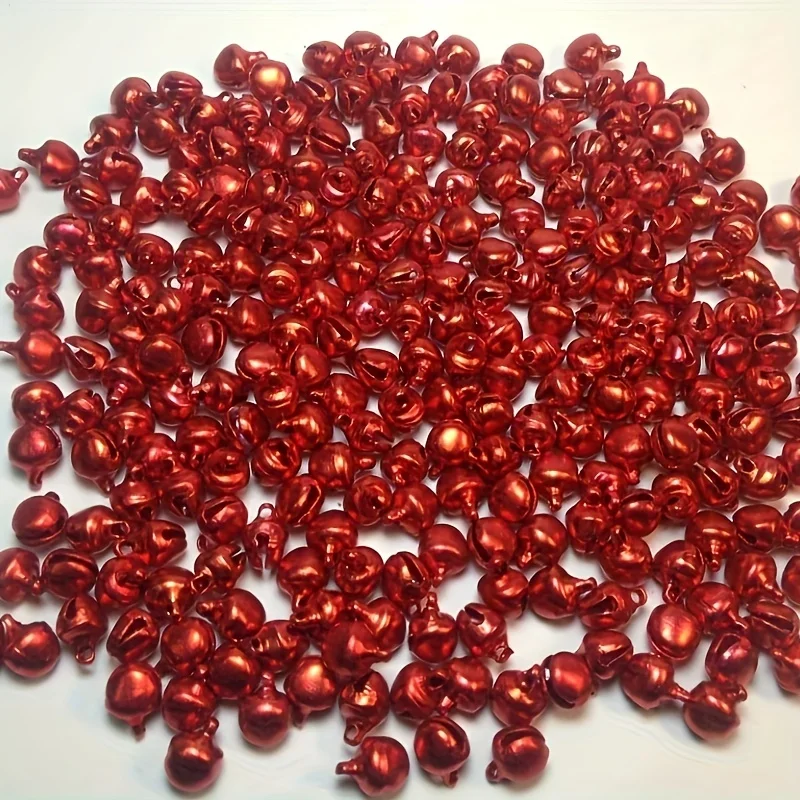 50pcs 7mm Christmas Bells, Cute Mini Decorations for Jewelry