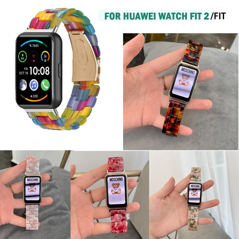 

Transparent Strap Resin Watch Band for Huawei Watch Fit New SE 2 Fit2