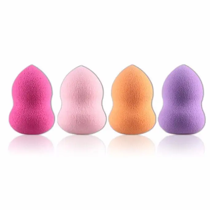4 pezzi trucco spugna soffio di polvere asciutto e bagnato combinato bellezza cosmetica palla fondotinta soffio di polvere smussato taglio Make Up spugna strumenti