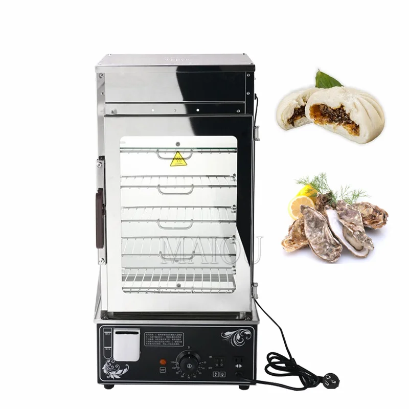 Commercial Bun Steamer Convenience Store Electric Heating Bun Steamer Glass Insulation Display Cabinet Buffet Food Warmer