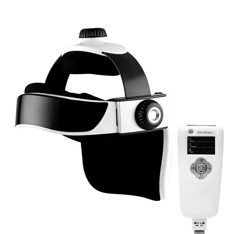 

Electric Automatic Thermal Compression Soothing Music Vibration Head Massager, Head Massager Helmet