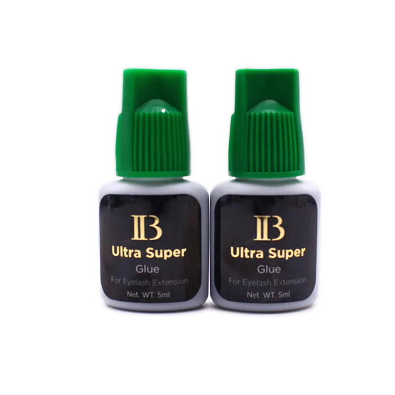 5Bottles/lot I-Beauty IB Ultra Super Glue 5ml Individual Fast Drying Eyelash Extensions Green Cap Lash Glue Wholesale Makeup