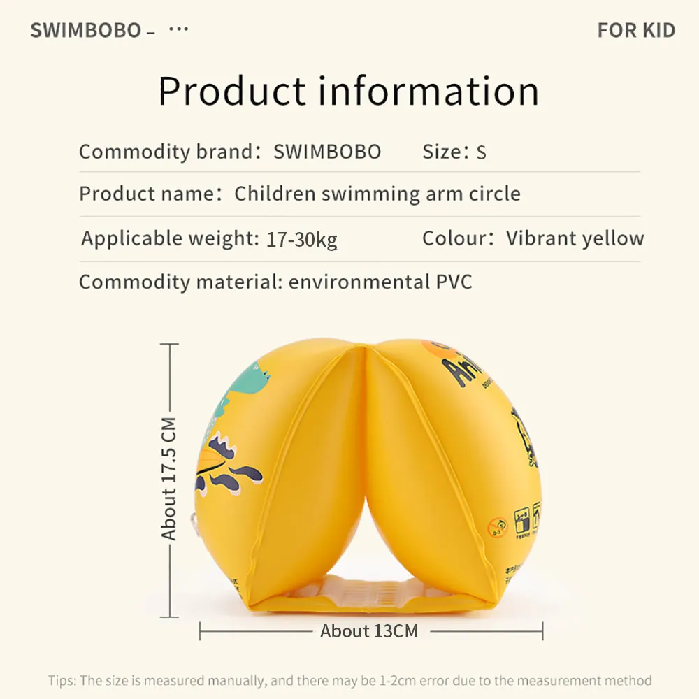 Brassards de natation gonflables à air, anneau de natation en PVC, brassards flottants circulaires, accessoires de piscine, jouets pour enfants, manchon d'eau circulaire