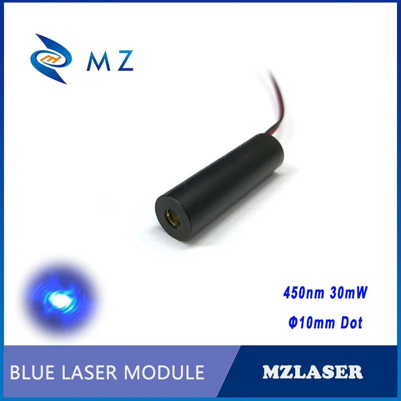 High Quality D10mm 450nm 30mw Blue Dot Laser Module Industrial Grade Launch Laser Light