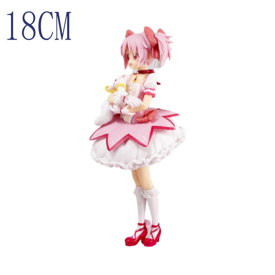 17-18 cm Puella Magi Madoka Magica Aniem Figura Kaname Madoka Action Figure Magic Girl Modello Decor Bambole Giocattoli Regalo di Natale