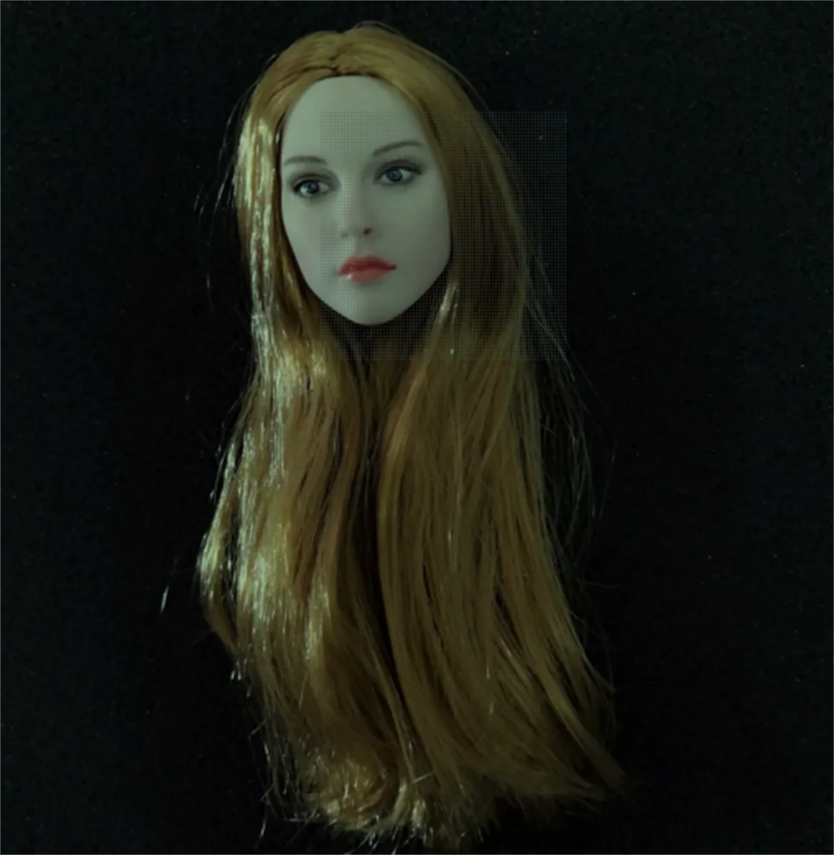 

1/6 Scale Beauty Female Head Sculpture Brown Planted Hair For 12 inch figureTBleague Jiao Doll Doll Collection Toys