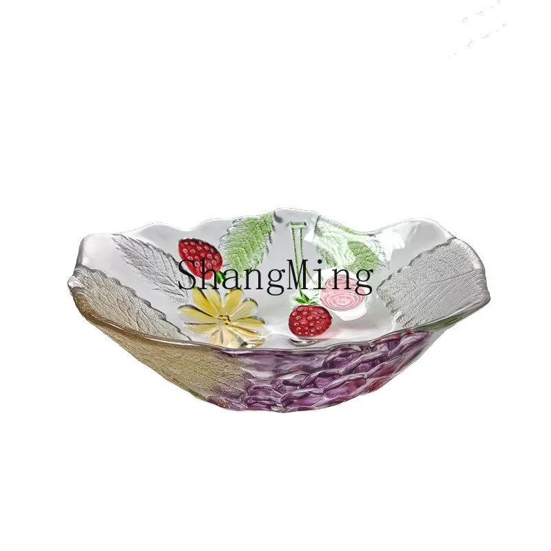 

Прозрачный хрустальный поднос DSA для чая, закусок, фруктов, для дома, для гостиной, для кофейного столика, салатница.