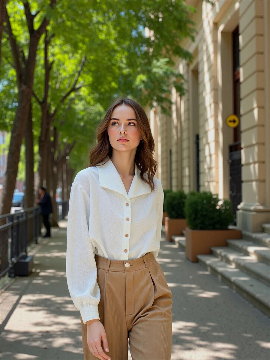 여성용 캐주얼 셔츠, 소녀용 블라우스, 겨울용 크롭 탑, 흡수성, 빠른 건조, 복부 조임, 통기성