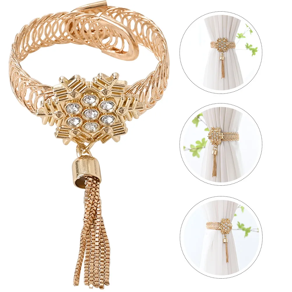 

Curtain Buckle Small Tiebacks Decorative Frosting Holdbacks Tassel Tie-backs Accessories