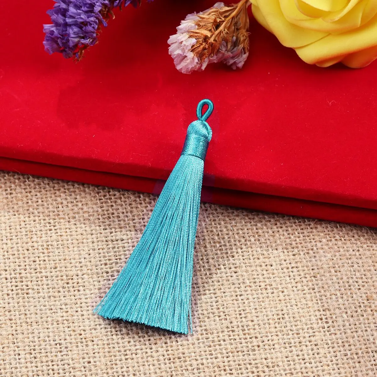 5/10PCS 8cm Polyester Silk Tassel Vertical Tassel Decoration Crafts DIY Ornament Home Decoration Sewing Curtain Accessories