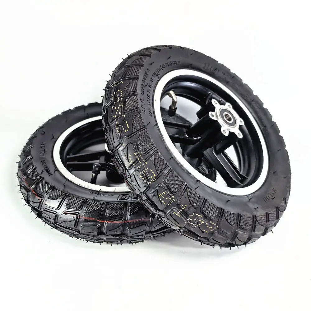 10x2 50 Electric Scooter Wheelchair Replacement Off Road Vacuum Tire Integrated Wheel Assembly Reliable Component