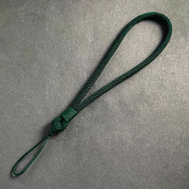 Handy-Lanyard, kurzes Handgelenksband, verstärkt, farblich passend, handgewebter Anhänger, Damen- und Herren-Accessoire, Anti-Verlust-Lanyard – Detail 14
