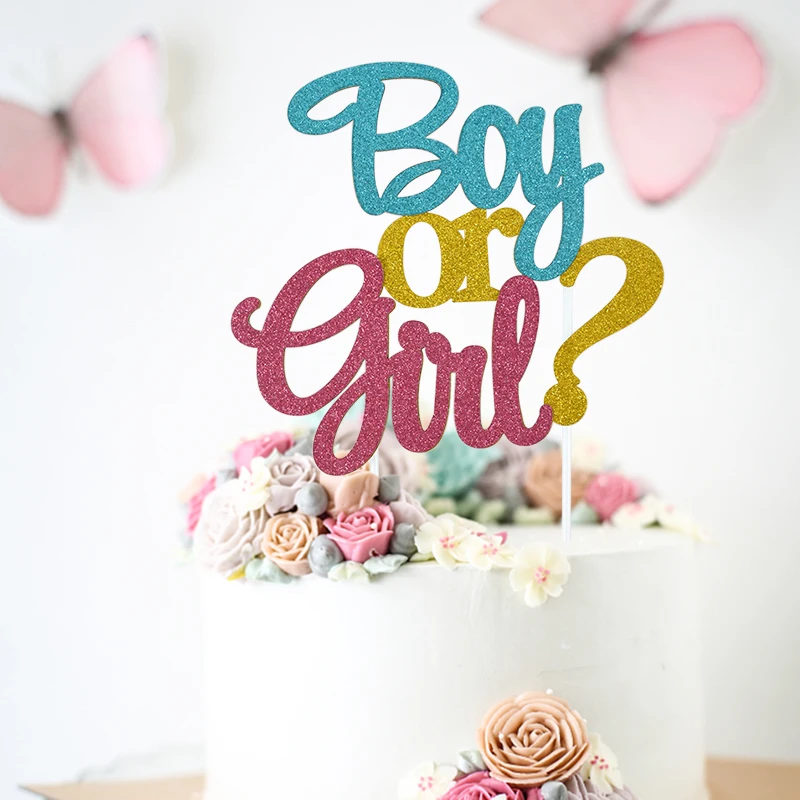 

Boy Or Girl Cupcake Toppers Dessert Cake Picks For Gender Reveal Party Decoration Baby Shower Birthday Party Cake Baking Supplie