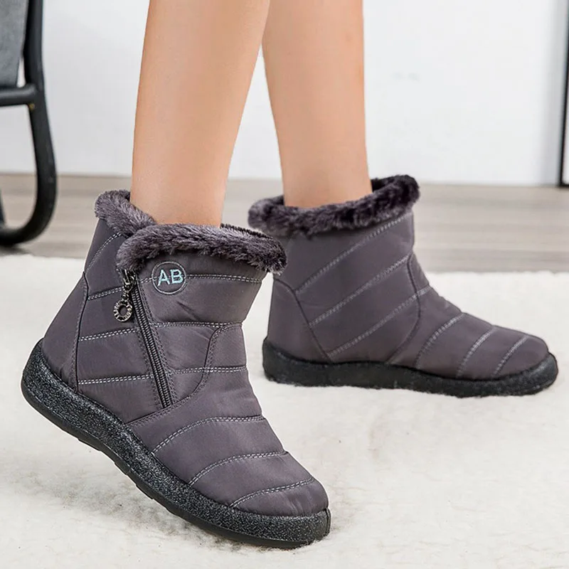 Stivali da donna da neve stivali moda per donna scarpe da donna con plateau scarpe da donna morbide e calde scarpe piatte nuove Botas Mujer stivali
