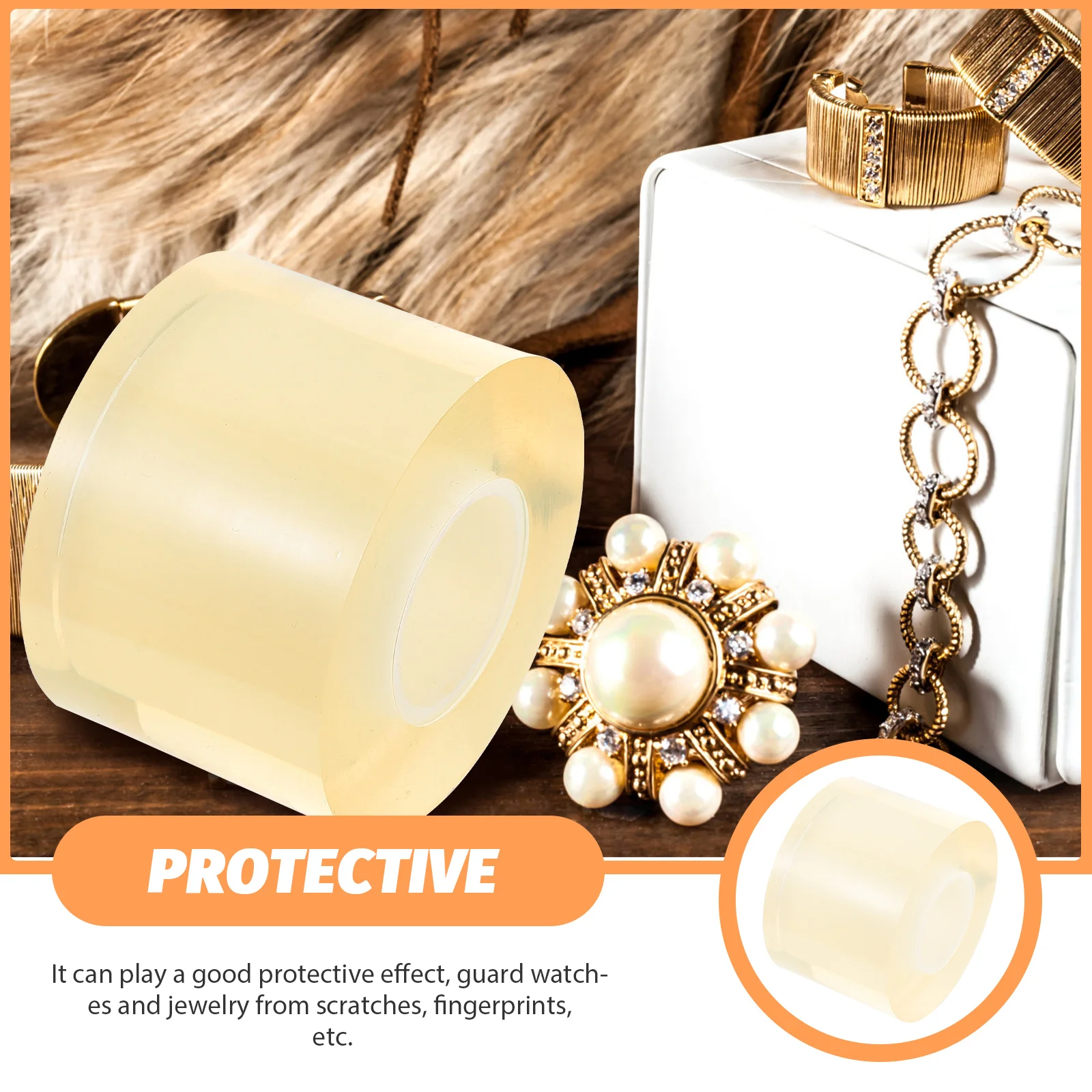 

Protective Film for Jewelry Clear Anti Static Tape Repair Tool Watch Film Tape Guard Scratches Fingerprints Pests Substances