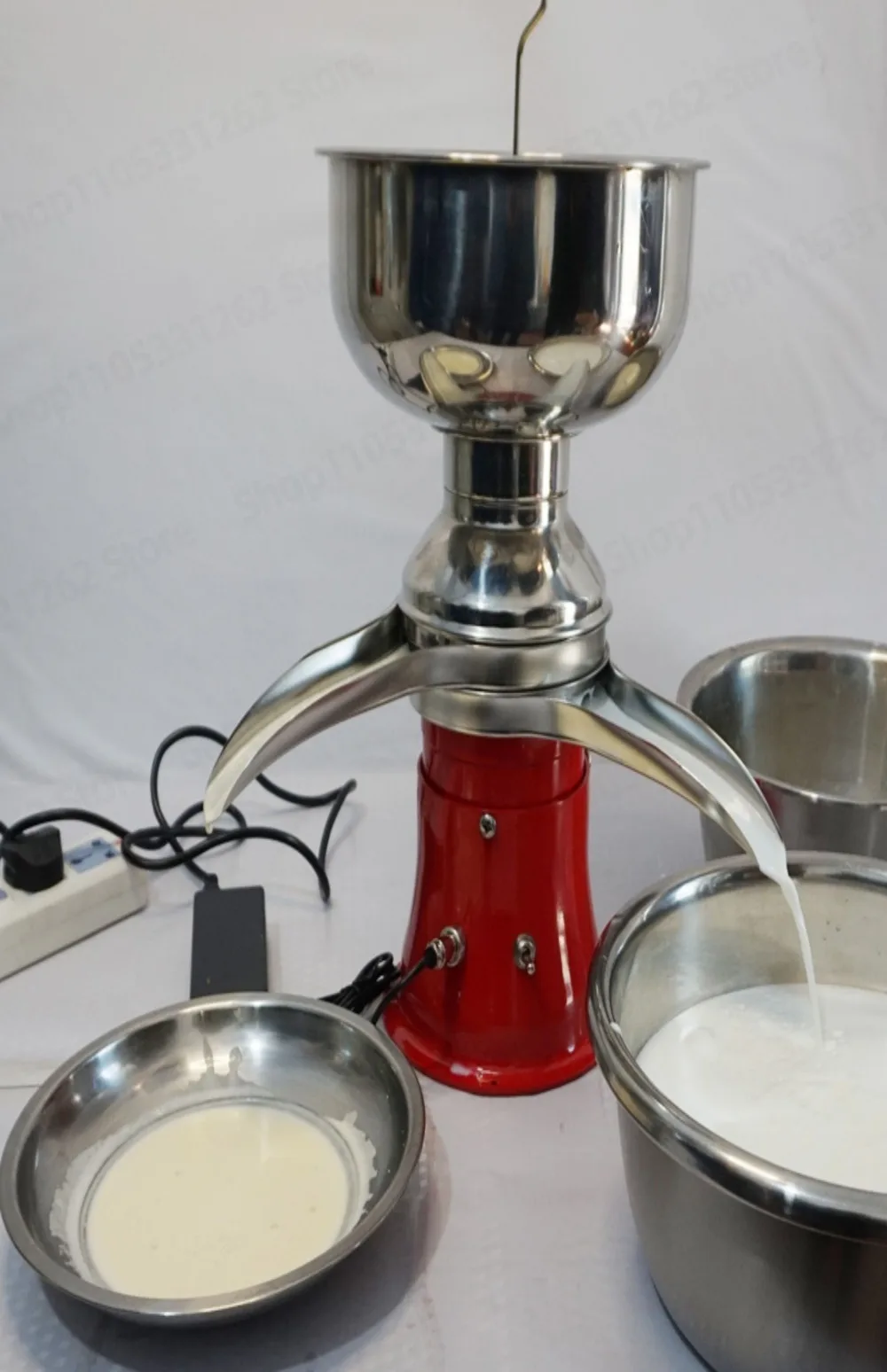 50L Electric Milk Cream Separator Machine Centrifugal Skimmer for Dairy Farm