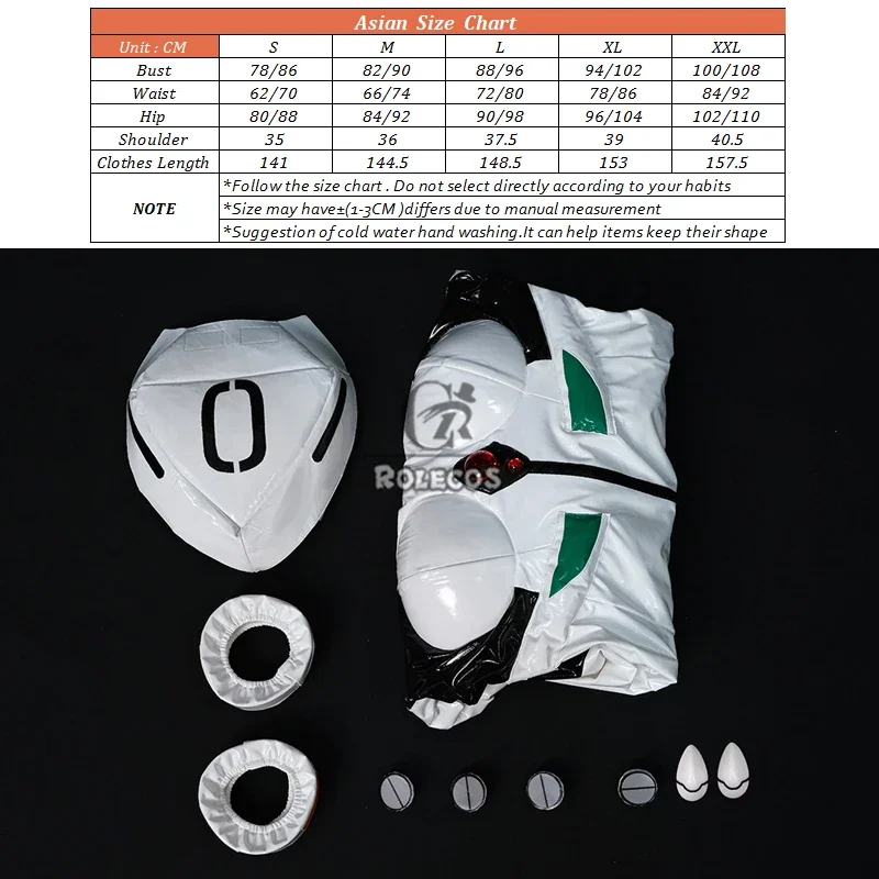 CosplayROLECOS EVA Ayanami Rei traje de combate disfraz Cosplay Ayanami Rei disfraz Halloween carnaval fiesta mujer mono traje Fu