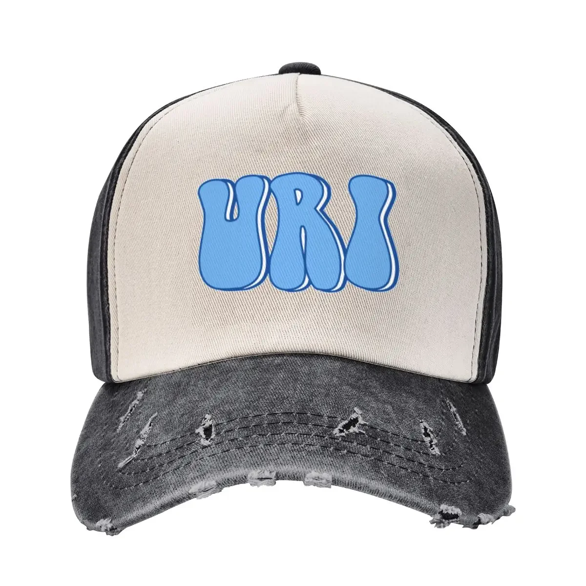 

uri - tall groovy font Baseball Cap Beach derby hat fun hats Baseball For Men Women's