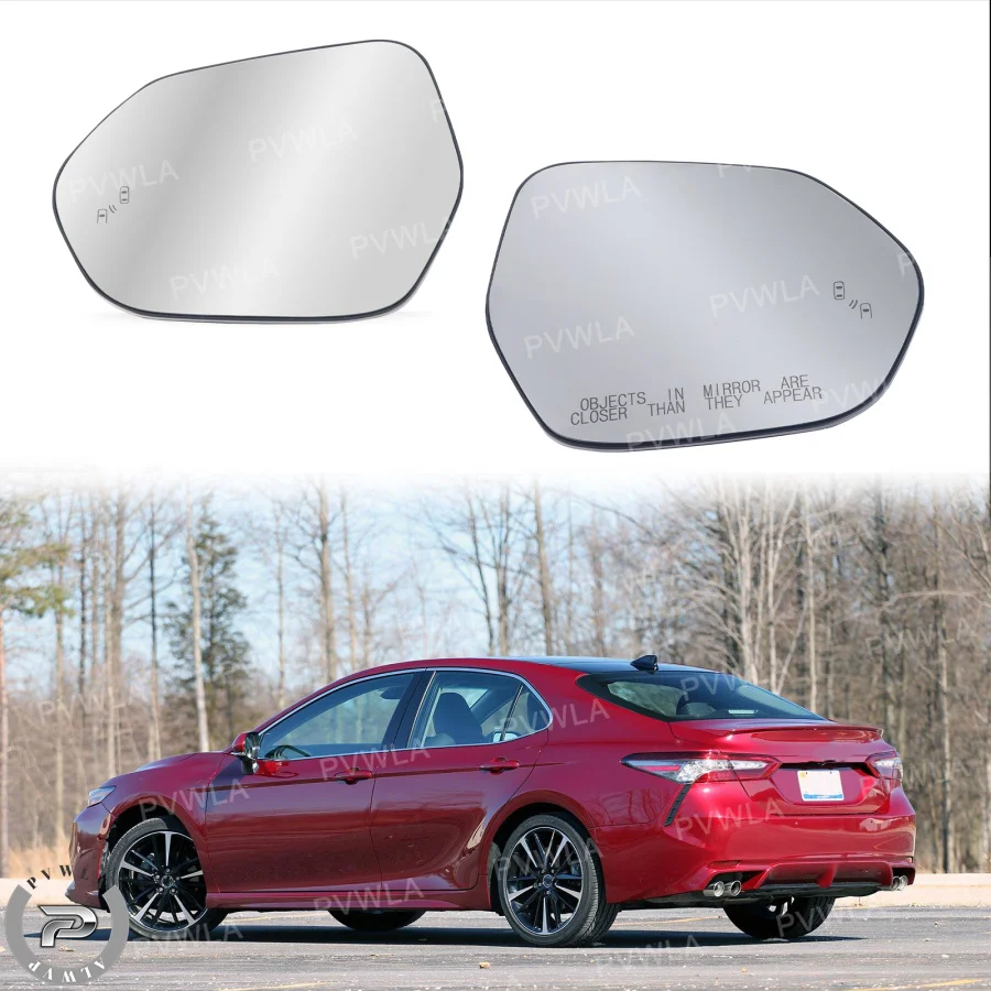

Rear-view Heated Mirror Glass With Blind Spot for Toyota Camry/Prius 2018 2019 2020 2021 2022 87907-06170 87902-06180