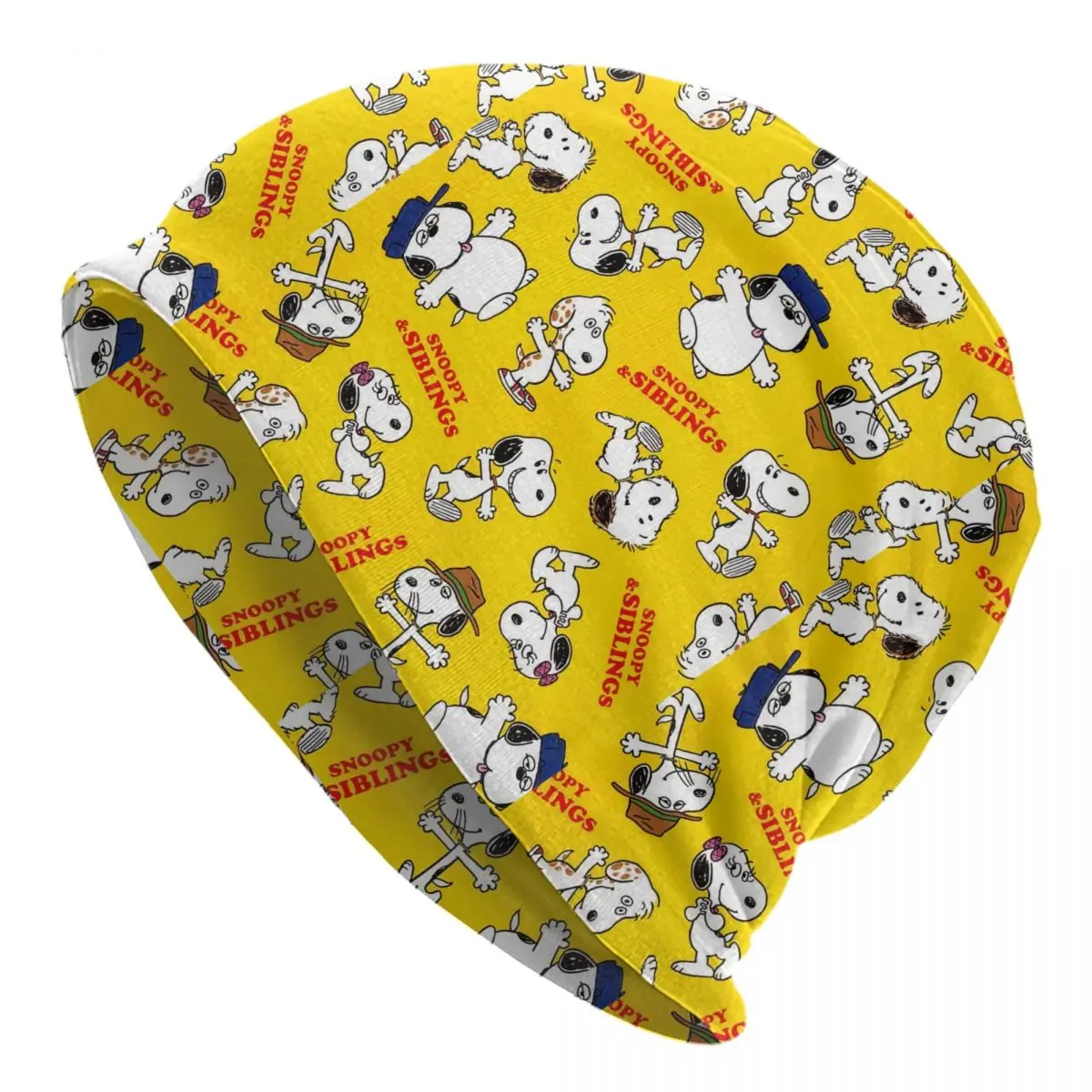 

Manga Snoopy Woodstock Cartoon Dog Skullies Beanies Caps Winter Warm Knitted Hat Men Women Hip Hop Adult Bonnet Hats Ski Cap