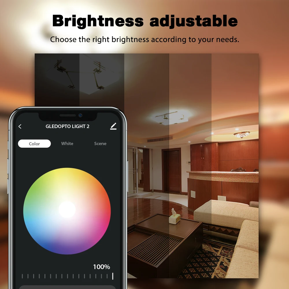 Gledopto Yandex Alice WiFi LED Controller Dimmer DC12-24V Tuya Smart Life App Voice Control Dim Single Color Strip Light Alexa