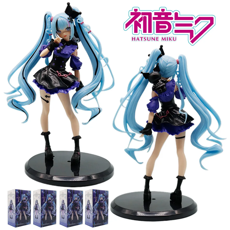 Heiße Kawaii Mädchen Hatsune Miku Anime-Figur Mode-Subkultur Miku Actionfigur Weihnachtsgeschenk PVC Sammlermodell Puppe Spielzeug