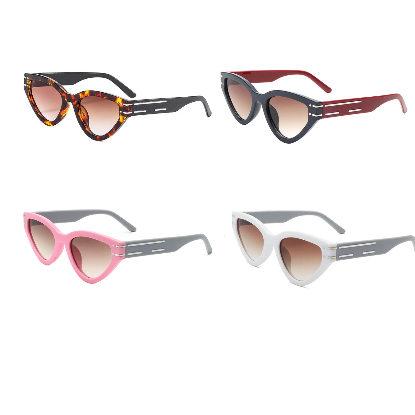 Fashion Square Women Luxury Sunglasses Retro Brand Designer Men Trending Leopard Blue Green Sun Glasses Shades UV400