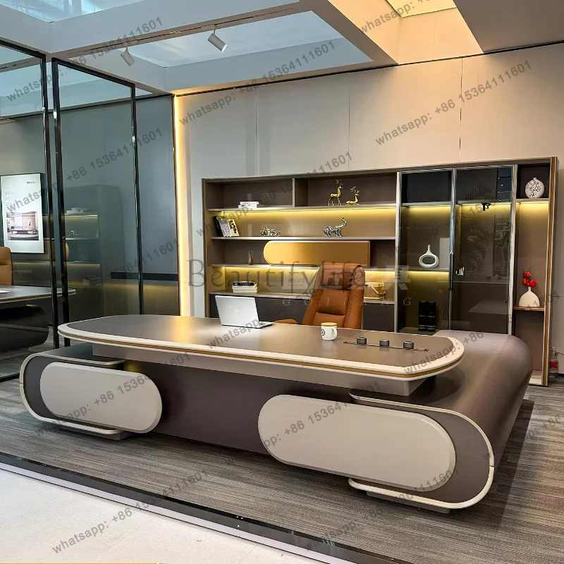 LX High end modern minimalist and slightly luxurious offices office desks and workstations computer desk