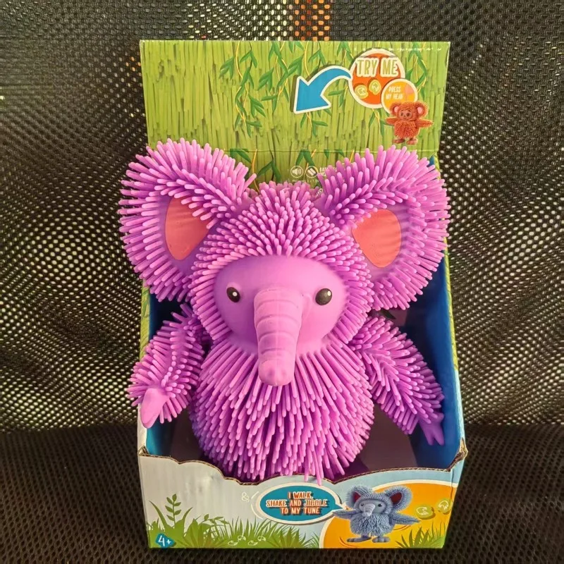 Creative Electric Toys Cute Elephant Monkey Dancing Dolls Toy Children Vocal Walking Toys Game Funny Girl Kids Birthday Gift