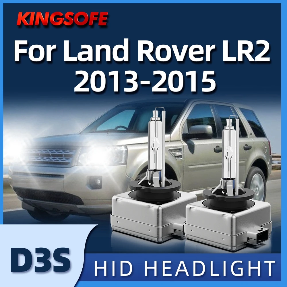 

KINGSOFE HID D3S Bulbs Xenon Super White Car Headlight High Low Beam 6000K Fit For Land Rover LR2 2013 2014 2015