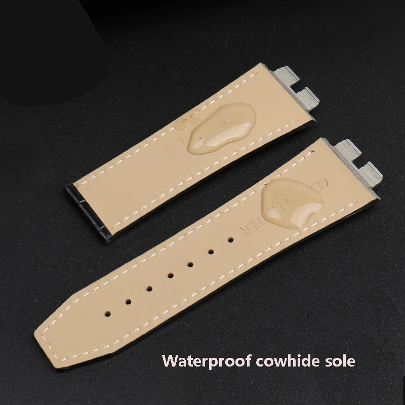 For Hublot Big Bang 411 Series Quick Release Interface Cowhide Watch Strap Wrist Bracelet 27mm Men Watchband